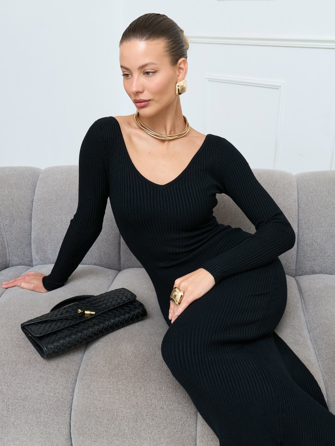 трикотажное платье,платье лапша длинное,облегающее платье,женское платье лапша,вязаное платье