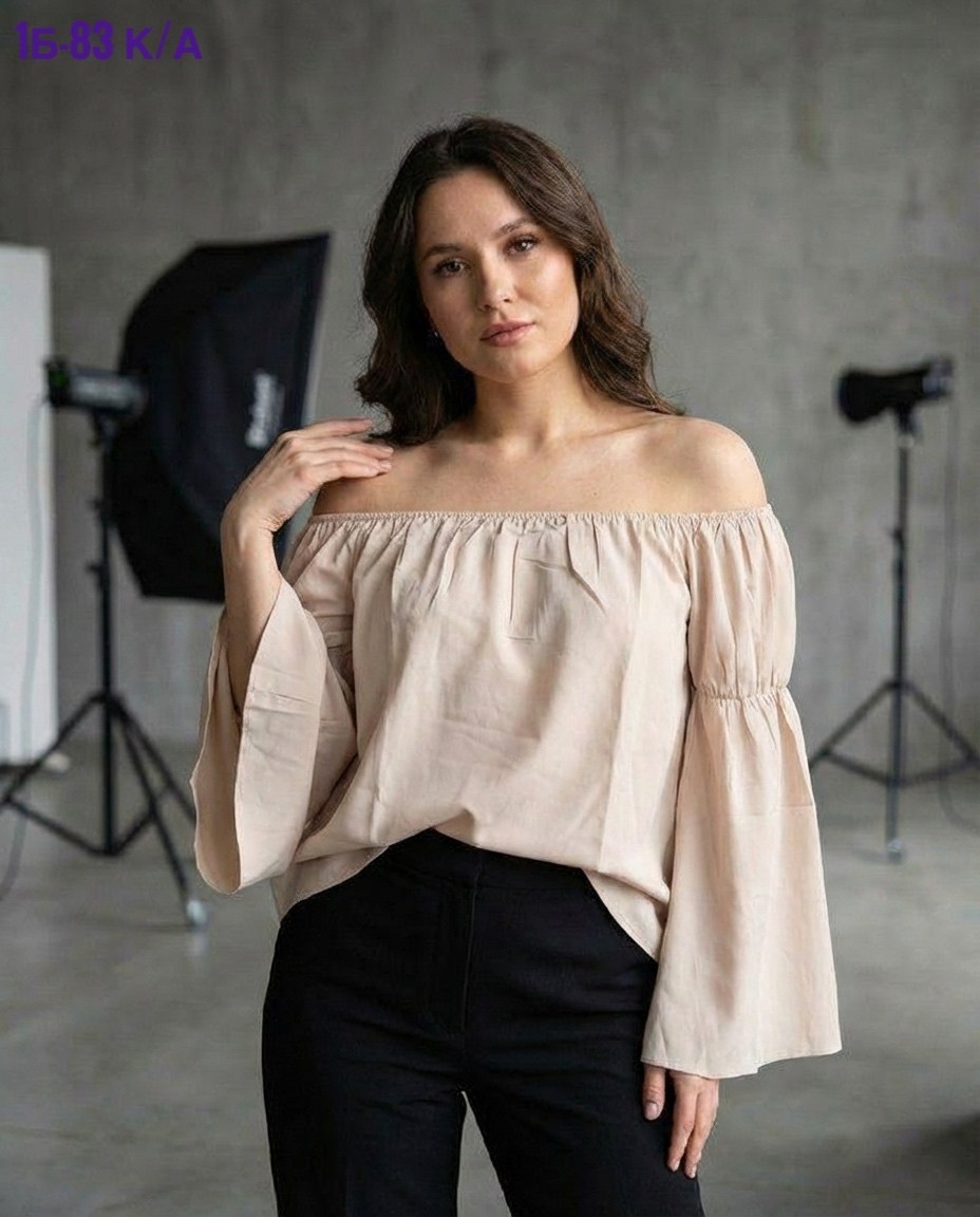 блузка с открытыми плечами,блуза с открытыми плечами,блузка с объемными рукавами,блузы,блузка женская