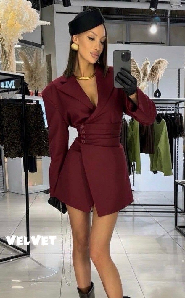 длинное черное платье с пиджаком,стильное платье,платье-блейзер с объемными рукавами и завязкой на талии boohoo черный,платье-пиджак с запахом,платье