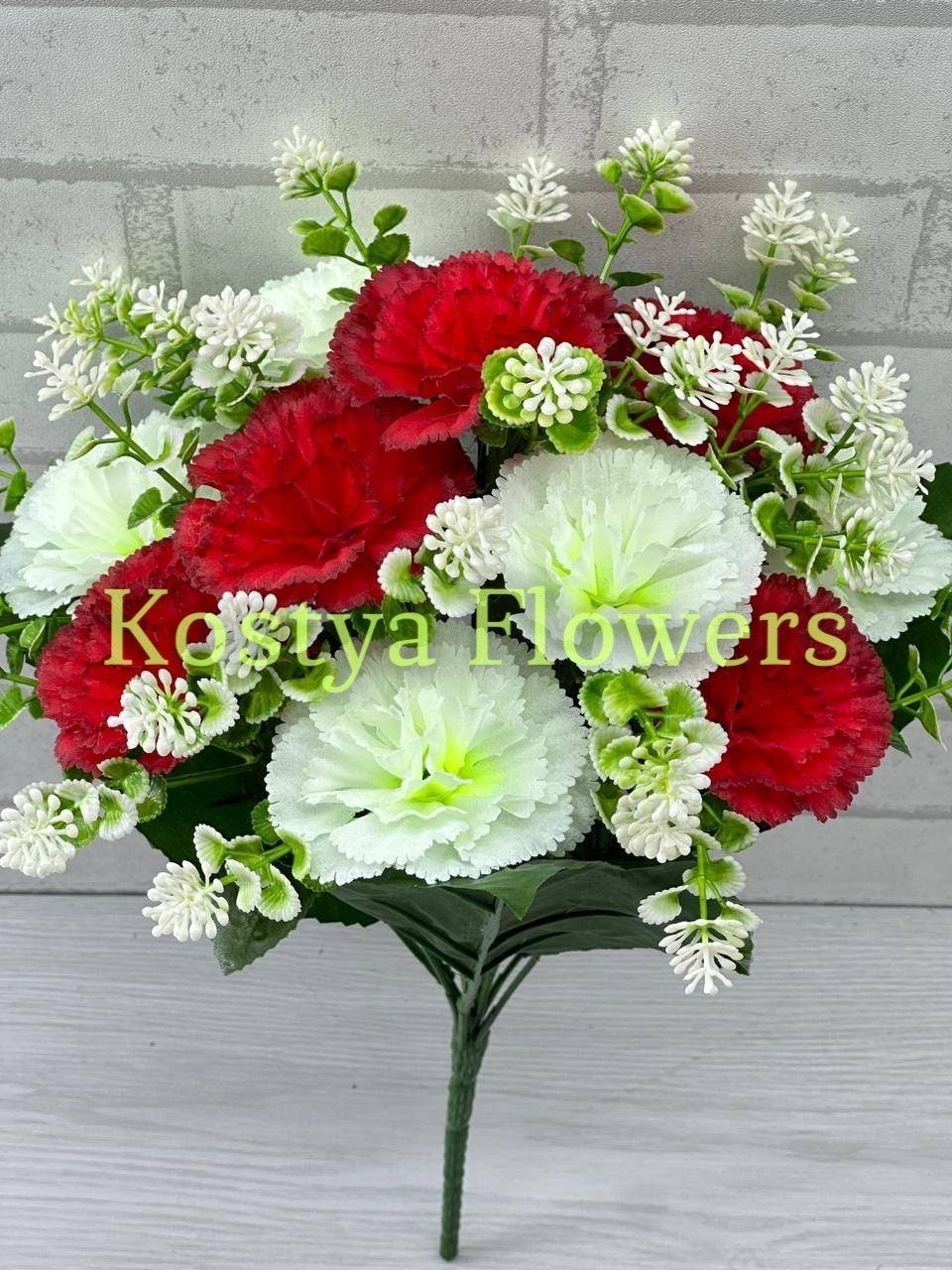 гвоздика искусственная цветы,цветок искусственная,букет гвоздик,гвоздика желтая,искусственные гвоздики