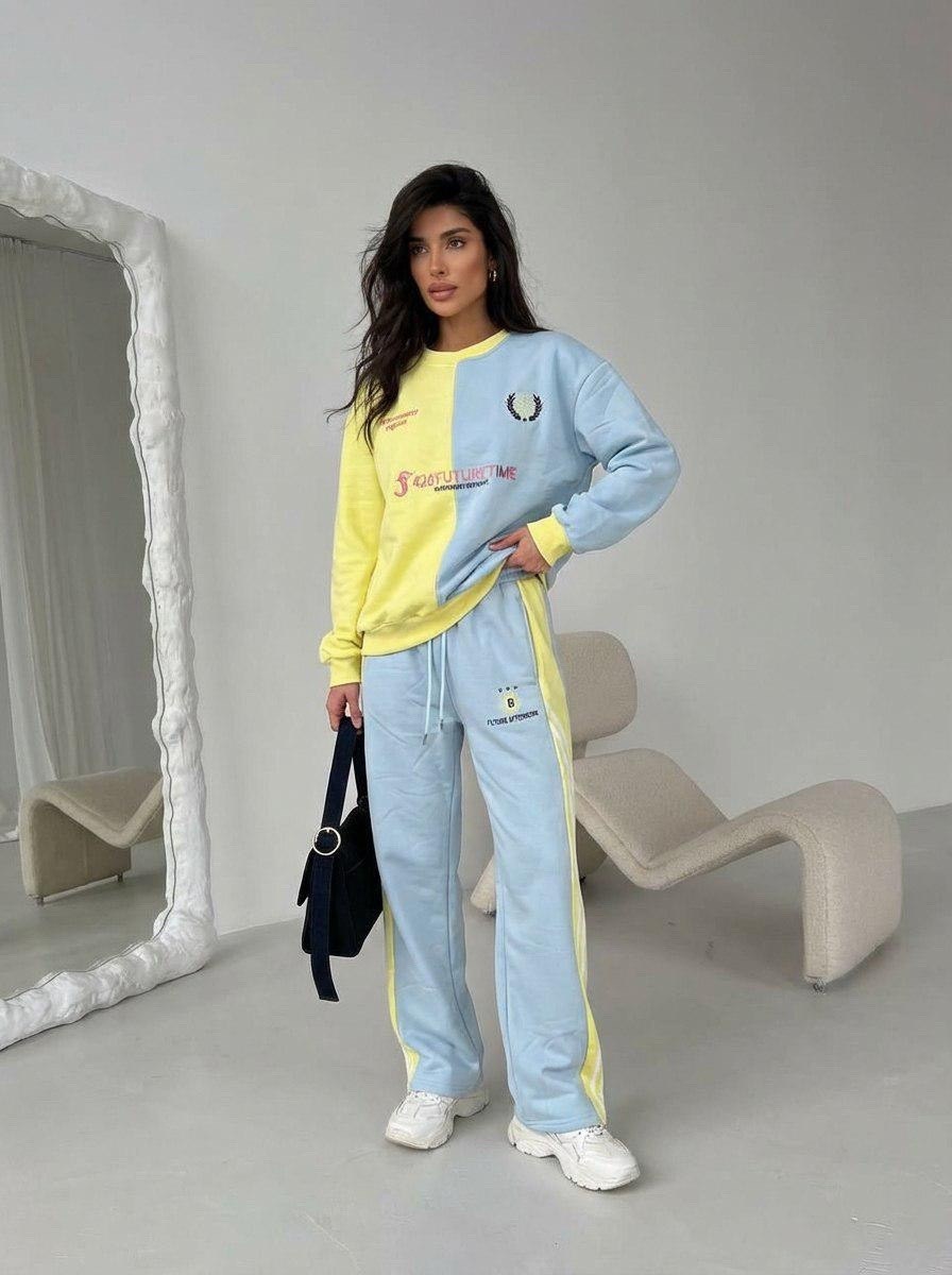 спортивные костюмы женские,повседневный спортивный костюм,костюм спортивный,широкие штаны