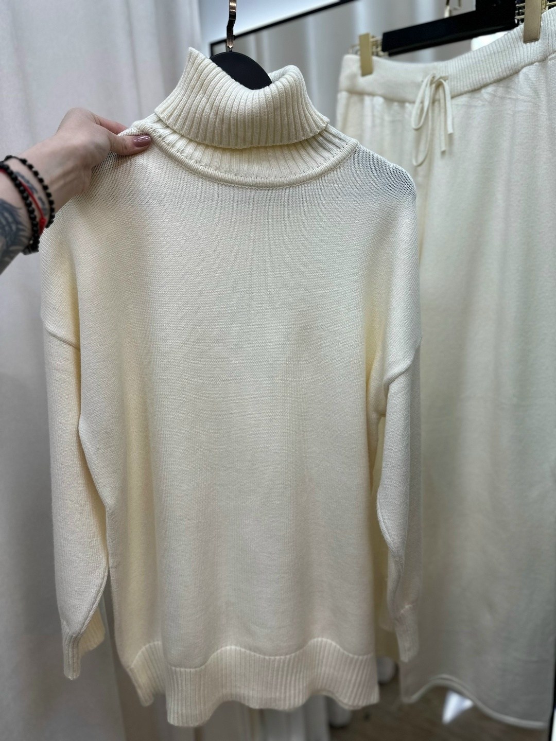 костюм вязаный трикотажный теплый с брюками eva coosh,костюм женский теплый трикотажный,костюм вязаный трикотажный теплый с брюками eva coosh 244367615,трикотажный костюм с брюками,костюм вязаный трик