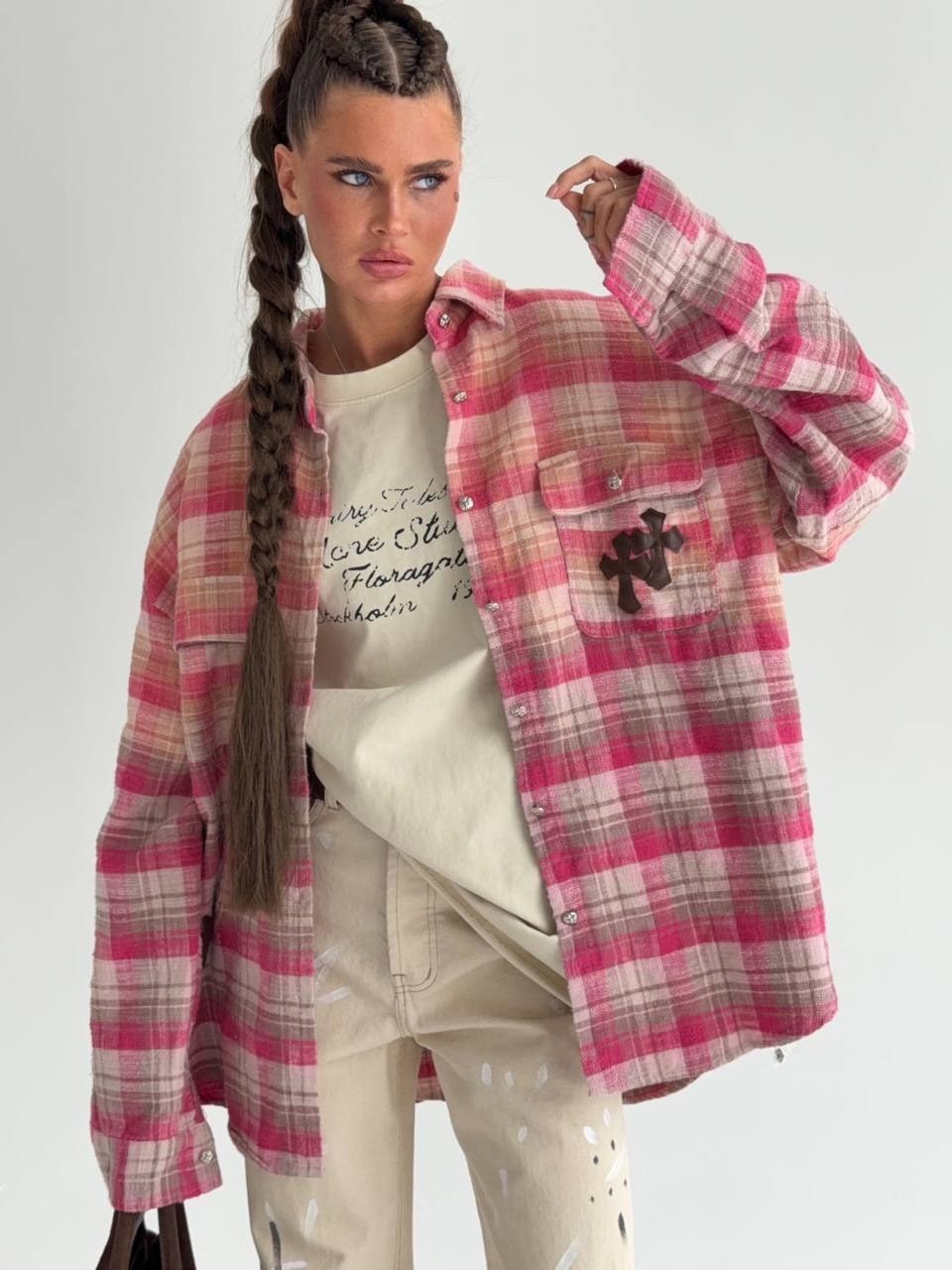 рубашка женская в клетку оверсайз,женская рубашка в клетку,рубашка в клетку,рубашка теплая оверсайз,рубашка женская в клетку теплая оверсайз с