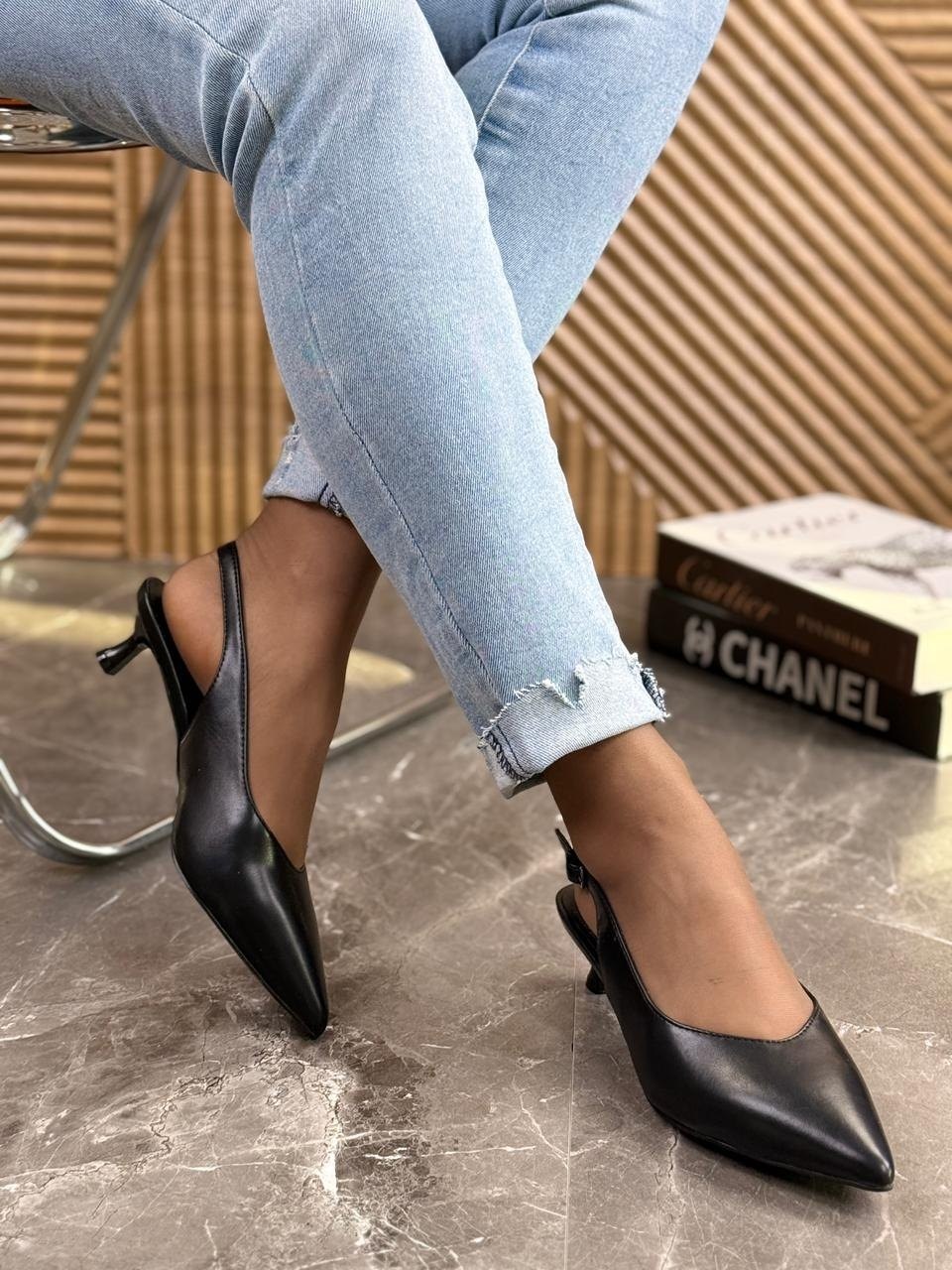 туфли с острым носом слингбэки открытая пятка millions fashion shoes 235102458,женская ,туфли лодочка,туфли лодочки женские,женские каблуки