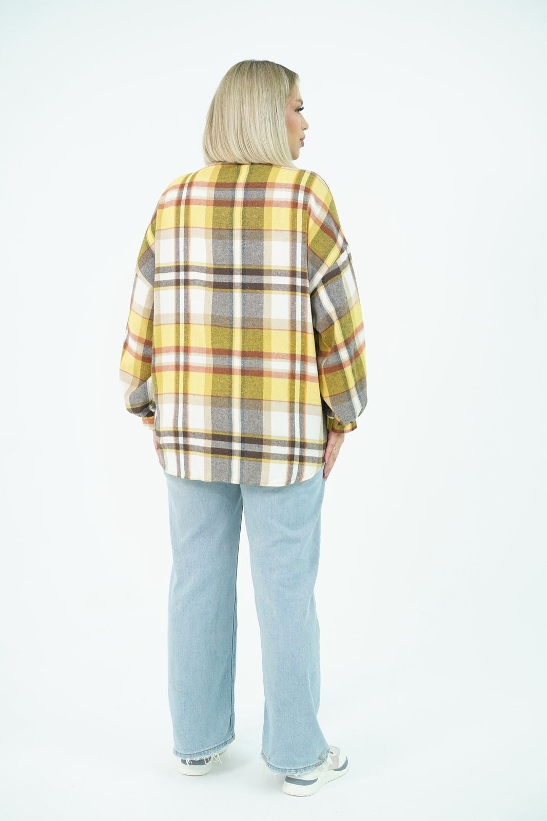 женская рубашка в клетку оверсайз,рубашка в клетку теплая оверсайз,рубашка в клетку оверсайз желтая,женская рубашка,желтая рубашка