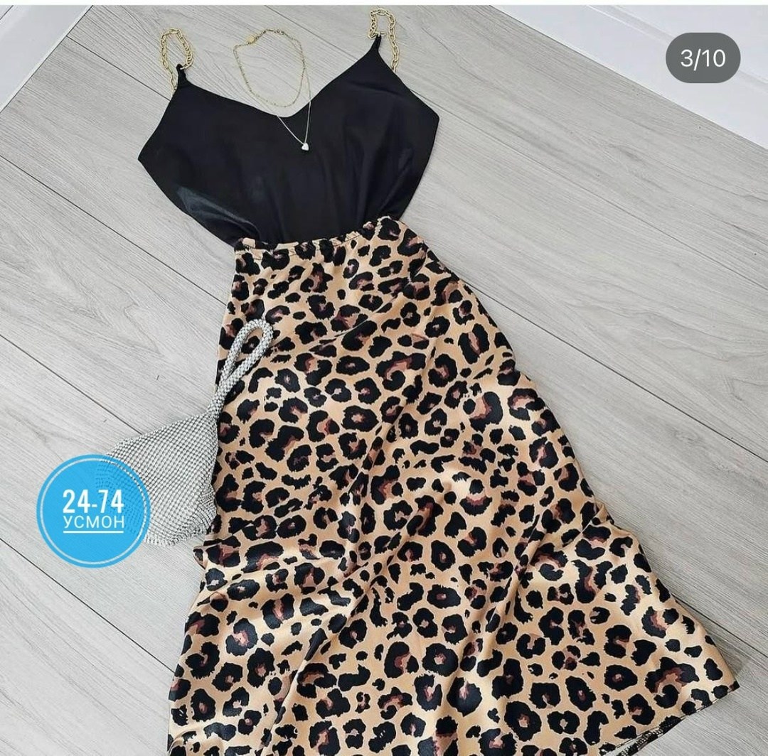 атласная юбка,леопардовая юбка,костюм с юбкой,юбка женская,юбка миди