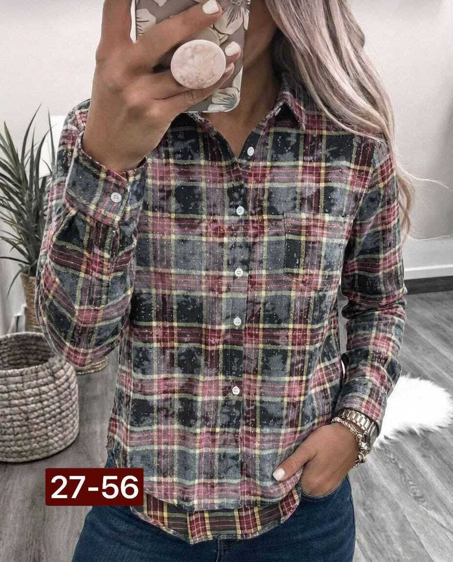 женская рубашка в клетку,женская рубашка,рубашка в клетку,женские батники рубашки,повседневная рубашка