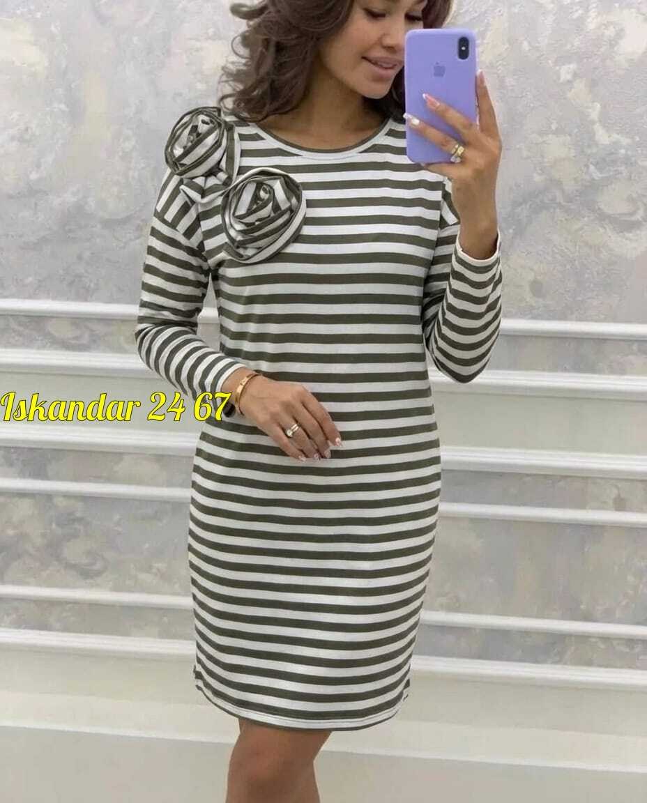платье,женское платье,платье в полоску теплое,модное платье,трикотажное платье