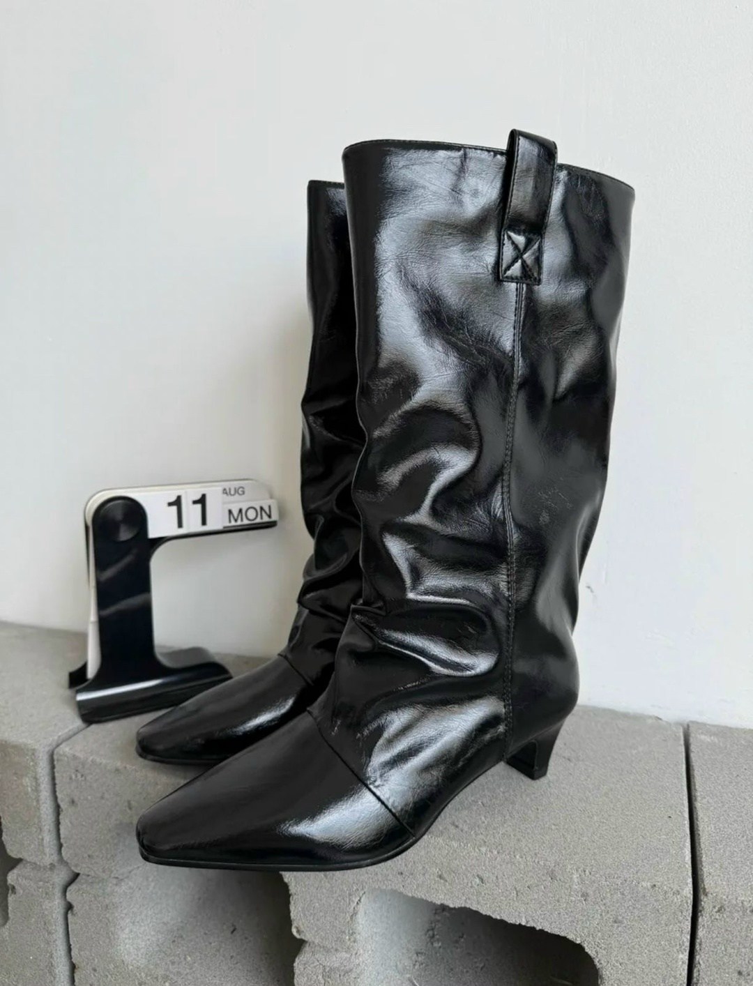 сапоги демисезонные на маленьком каблуке gh collection,сапоги,сапоги демисезонные на маленьком каблуке gh collection цвет черный,сапоги модные,женские высокие сапоги