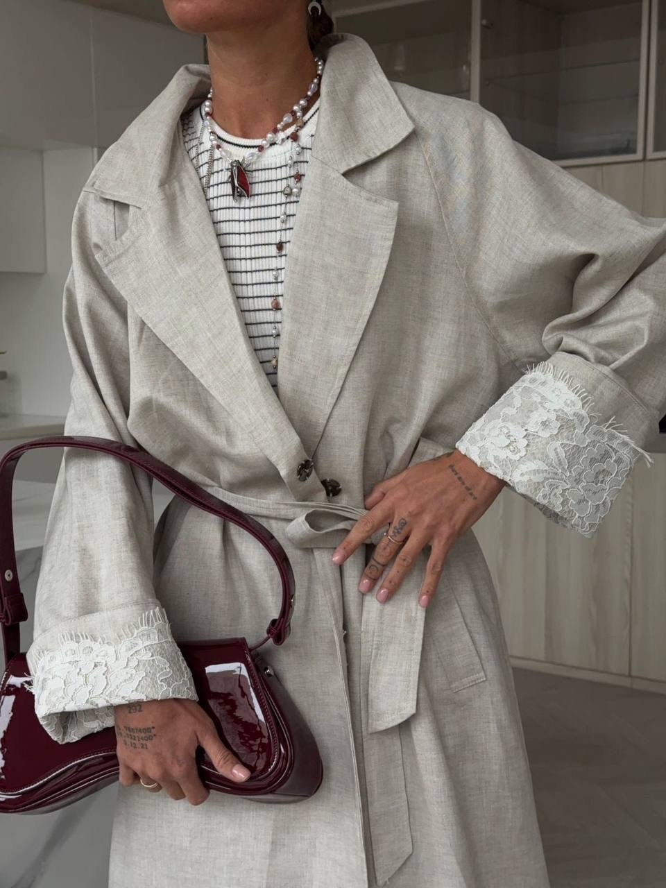 льняной халат,халат женский,халат из умягченного льна серого цвета essential размер m,халат для дома,халат льняной женский