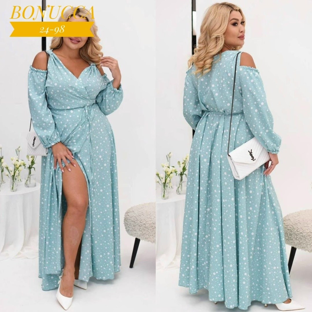 платья ,распродажа платьев,платье красное в белый горошек с длинным рукавом для полных женщин md007,женское платье,платье большие размеры