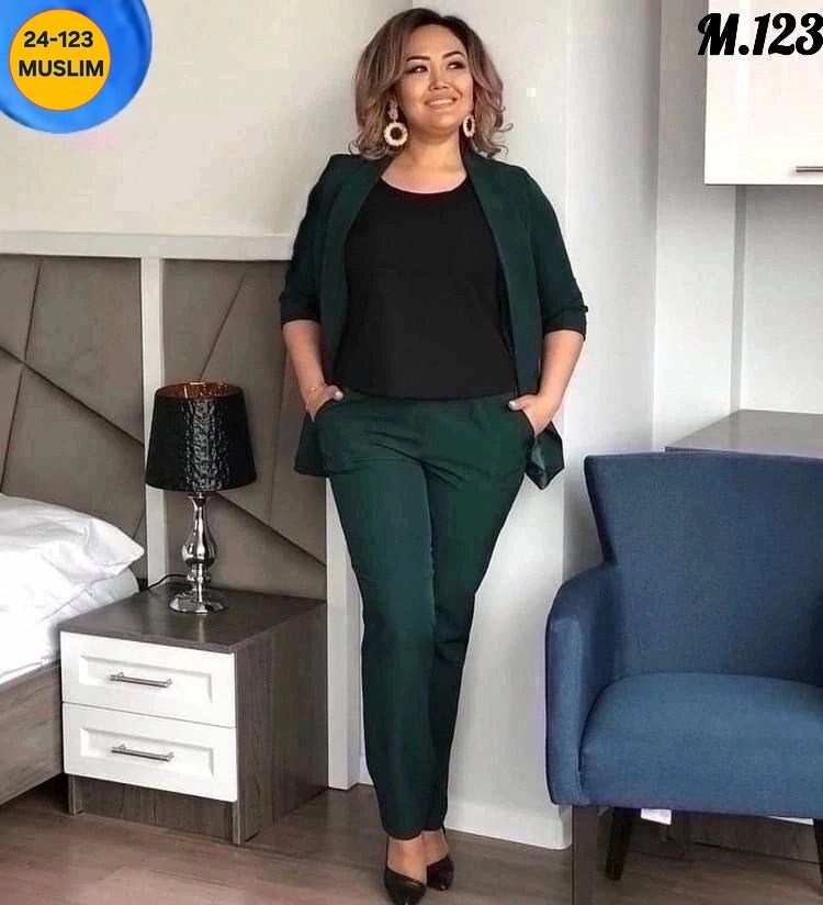 брючные костюмы для женщин,костюм женский брючный большие размеры,костюм брючный большого размера женский,брючные костюмы женские,костюм брючный 05130 зеленый ollsy