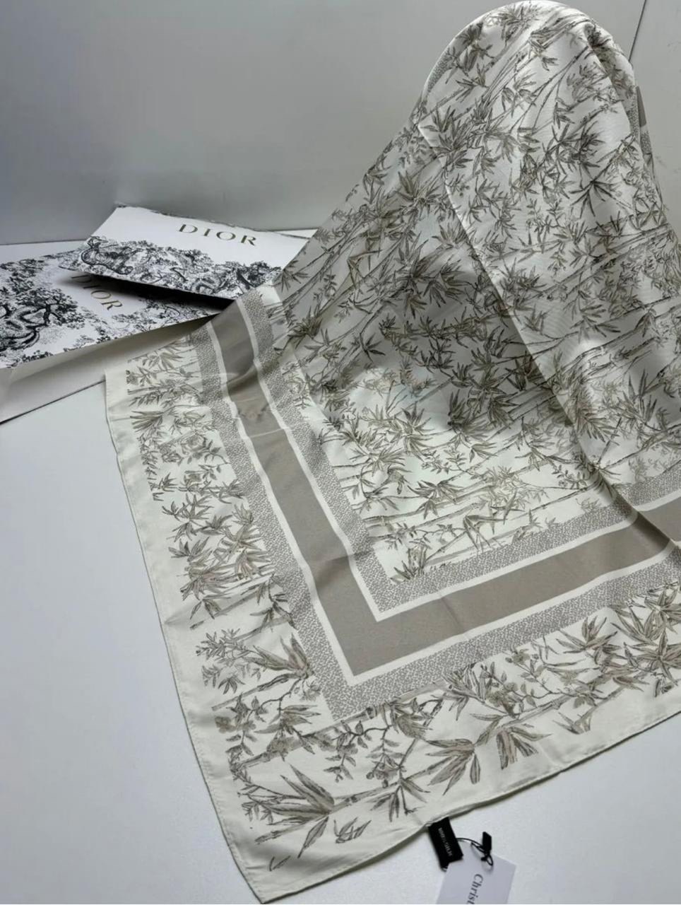 брендовый платок,платок диор,платок женский,платок диор оригинал,шелковый платок
