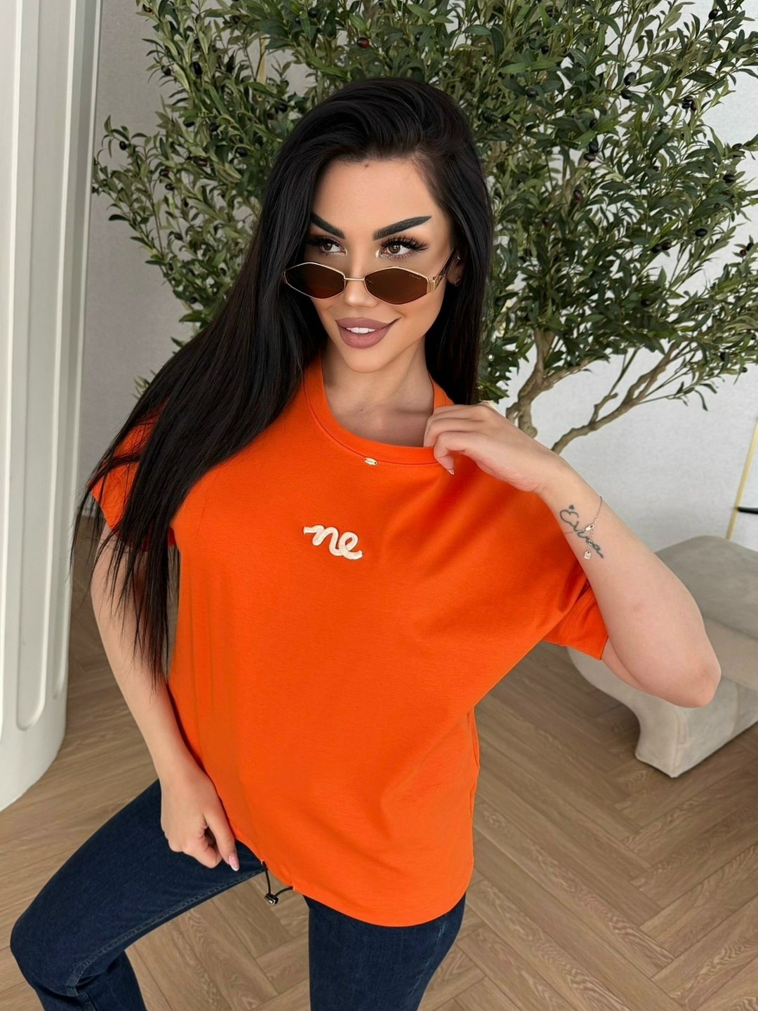 футболки женская,оранжевая футболка,футболка женская базовая,женская футболка оверсайз,футболка