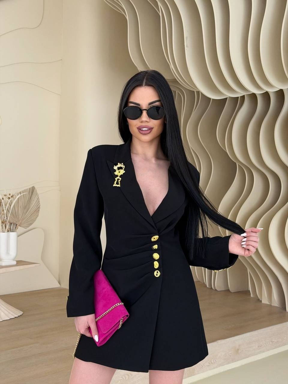 платье пиджак,пиджак платье офисное lucky&dress,женское платье пиджак,платье пиджак с пуговицами,платье женское мини под пиджак