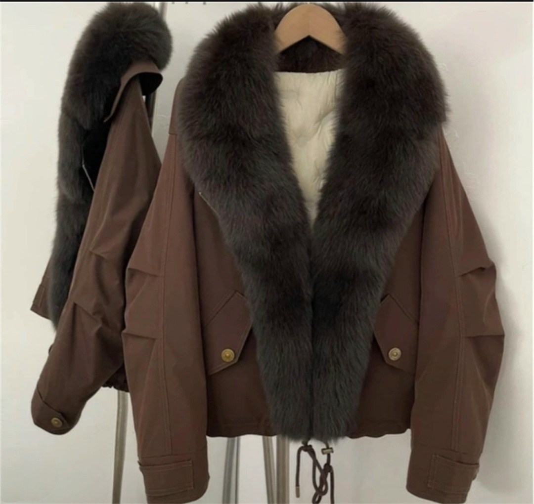 женский пуховик с меховым воротником,куртка с отстегивающимся воротником,женские пуховики,женская пуховик oftbuy 2026 с меховым воротником,меховой воротник