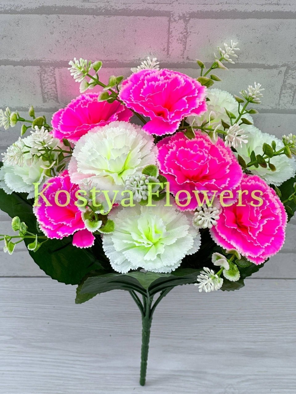 гвоздика искусственная цветы,цветок искусственная,букет гвоздик,гвоздика желтая,искусственные гвоздики