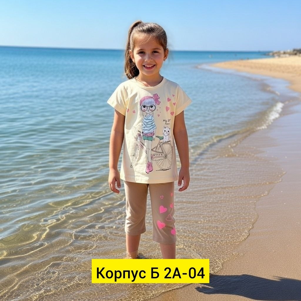 костюм для девочек,комплект одежды девочке,комплект для девочки,пижама для девочек арт. 9215 baykar,комплект для девочки 41101 (футболка-лосины)