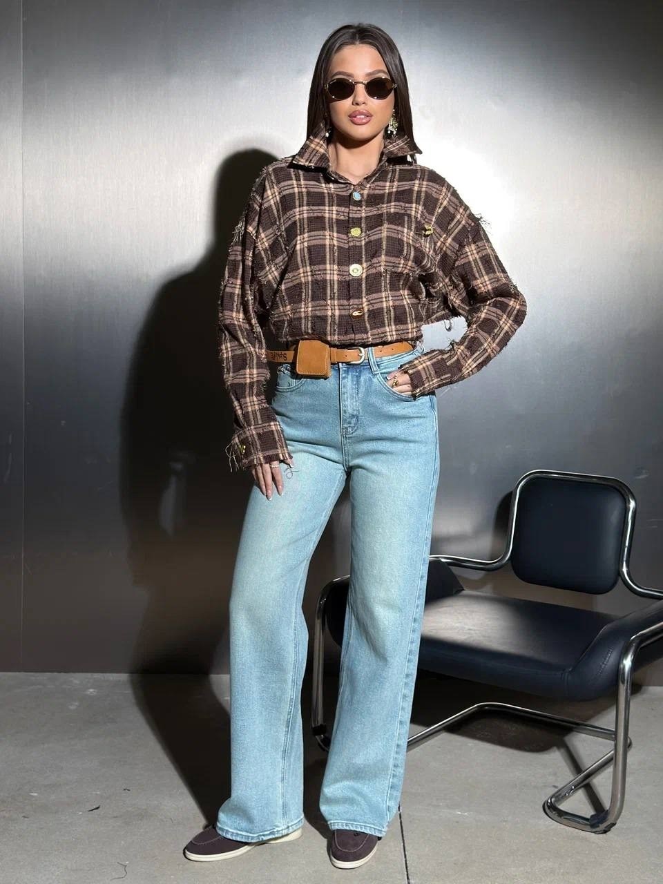 рубашка в клетку оверсайз на кнопках,женская рубашка,рубашка в клетку оверсайз женская,рубашка в клетку оверсайз на кнопках golubkova,рубашка оверсайз