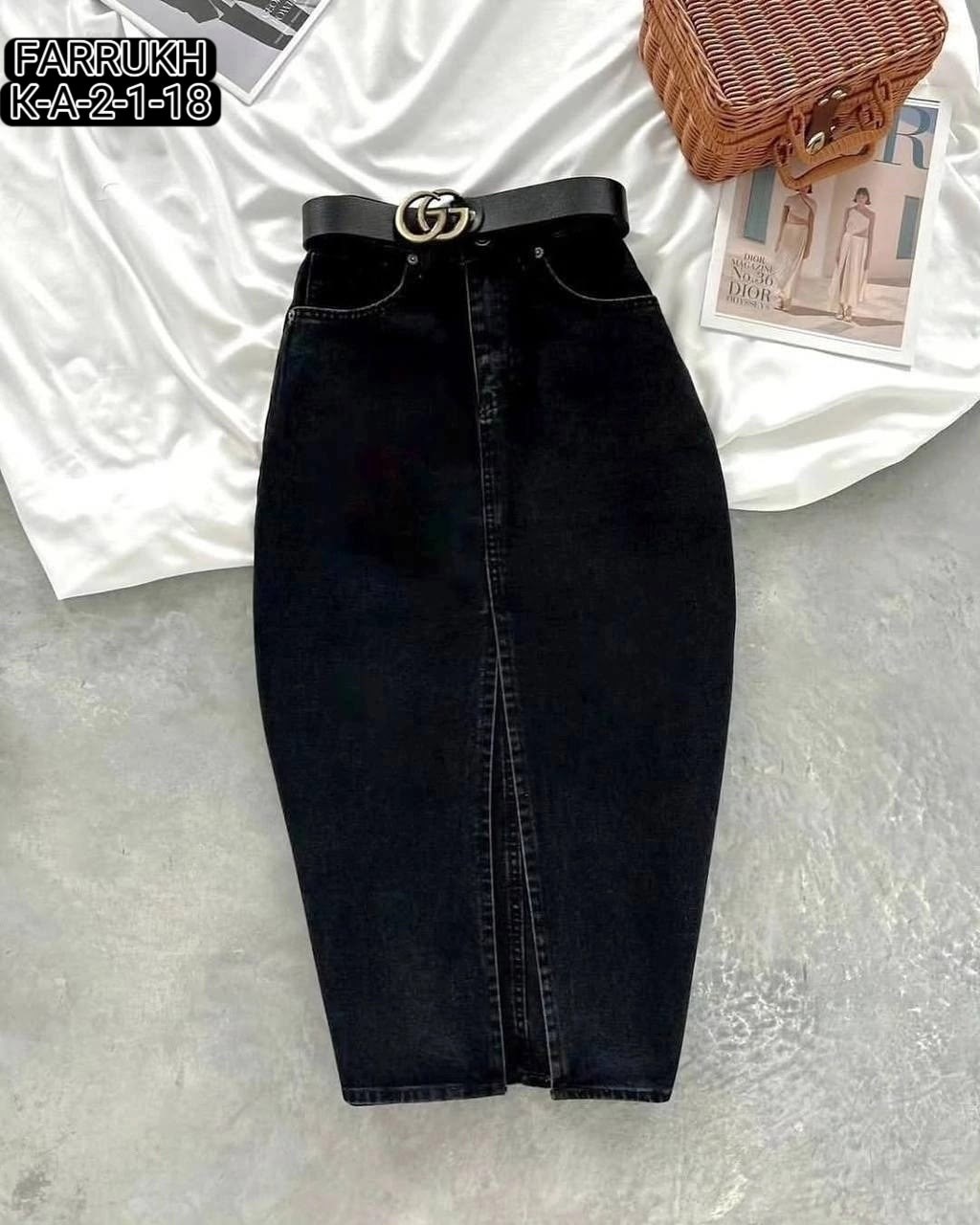 джинсовая юбка,юбка джинсовая прямая,джинсовая юбка с разрезами,джинсовая юбка миди,длинная джинсовая юбка