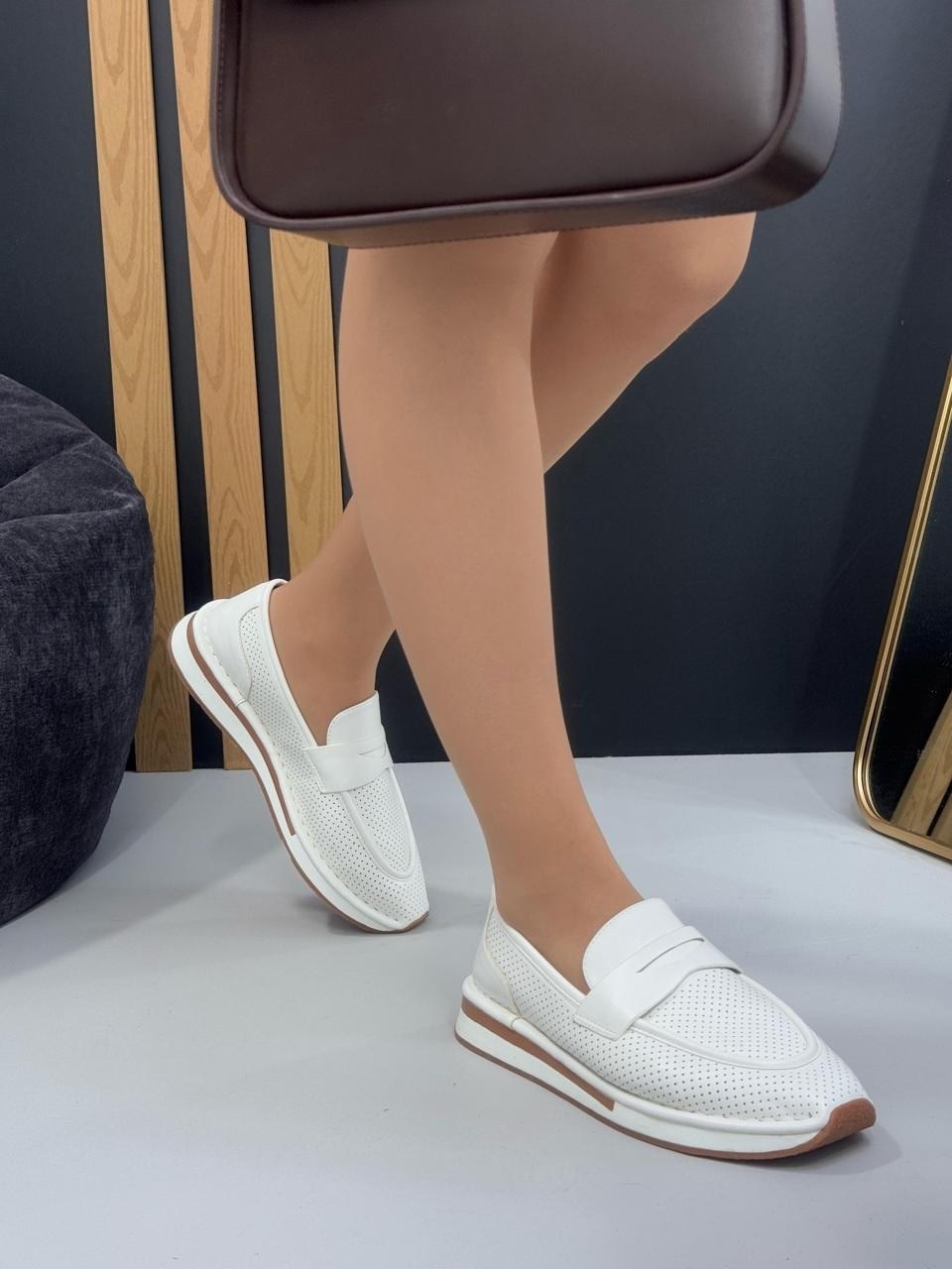 ,женские мокасины, женская,мокасины с перфорацией,лоферы женские