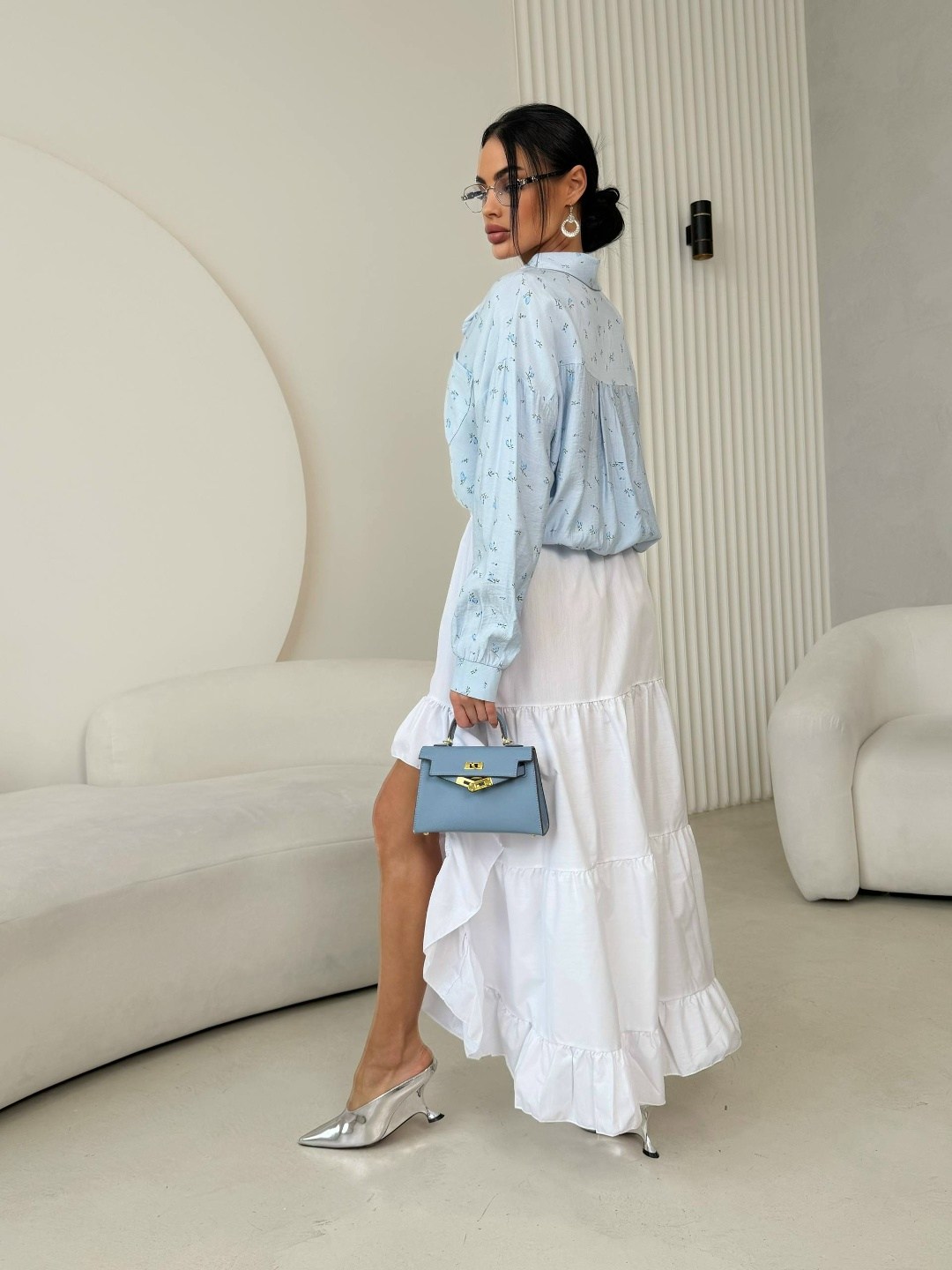 юбка с оборками,юбка с рюшами,юбка женская,модная юбка,женская блуза