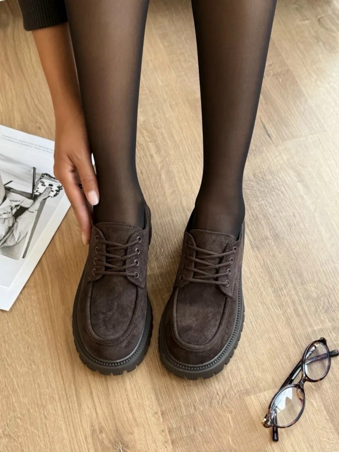 ,женская ,женские полуботинки,замшевые лоферы на платформе,лоферы женские