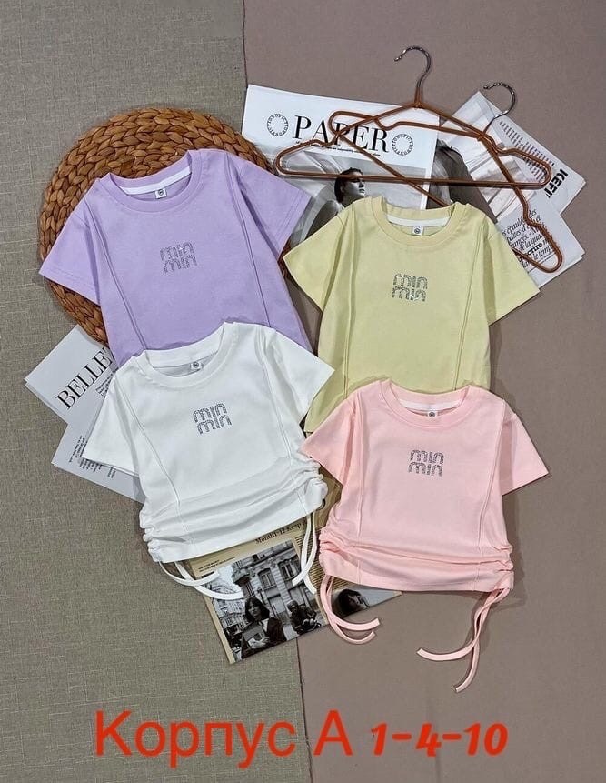 футболка для девочки ,футболки для девочек,футболка для девочки укороченная,топ футболка для девочки, оптом