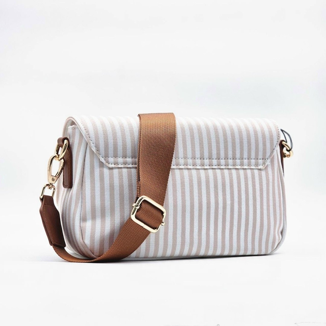 сумка tommy hilfiger женская,сумка через плечо tommy hilfiger,сумка tommy hilfiger,полосатая сумка через плечо с клапаном tommy hilfiger светло-коричневый,сумка томми хилфигер голубая