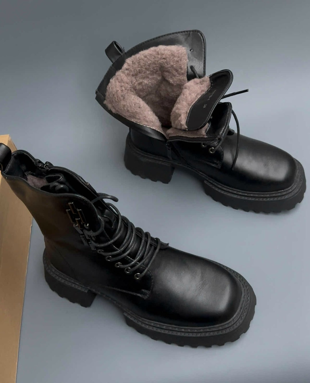 ,ботинки женские,теплые ботинки на платформе натуральная кожа зимние грубые obba 171748851,ботинки,зимняя женская