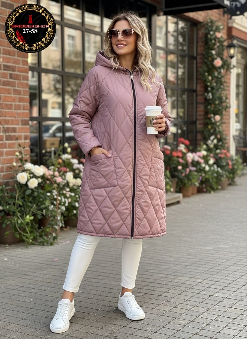 стеганое пальто,пальто стеганое длинное,куртка демисезонная,куртка - пальто,черное стеганое пальто фабрика артесса 74 размера