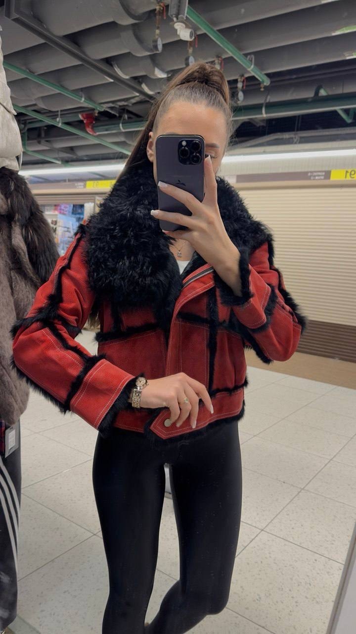 куртка из искусственного меха,меховая куртка,куртка из искусственного меха красная,меховая куртка женская,теплая куртка