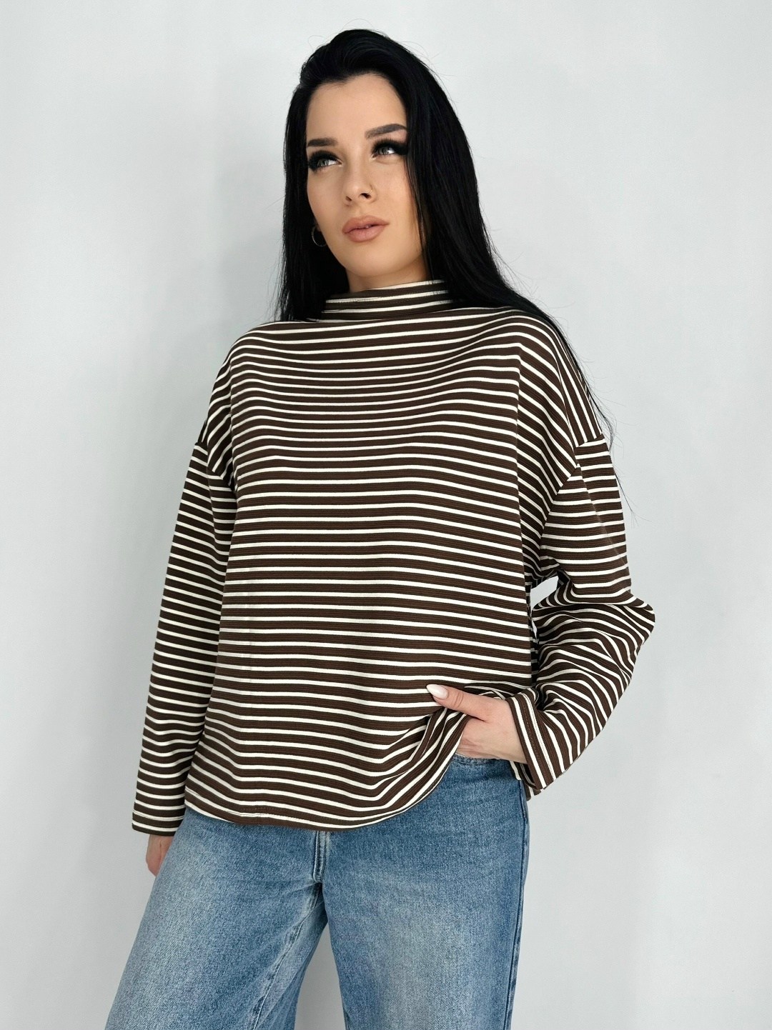 водолазка оверсайз,лонгслив оверсайз тельняшка artwear 175758146,лонгслив женский в полоску оверсайз,свитшот тельняшка женский,кофты оверсайз