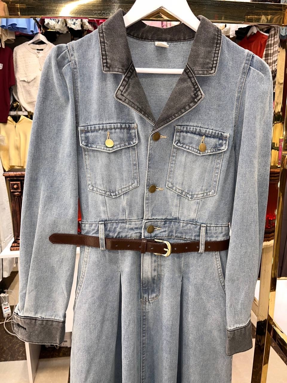 джинсовое платье,длинное джинсовое платье,женское джинсовое платье,джинсовое платье 2025,джинсовое платье миди