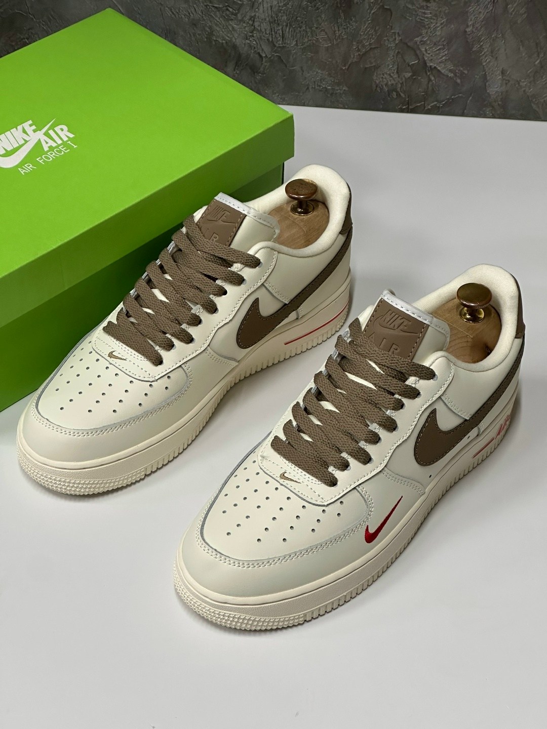 кроссовки nike air force 1,nike air force 1 low premium white brown,кроссовки nike air force,nike air force 1,кроссовки