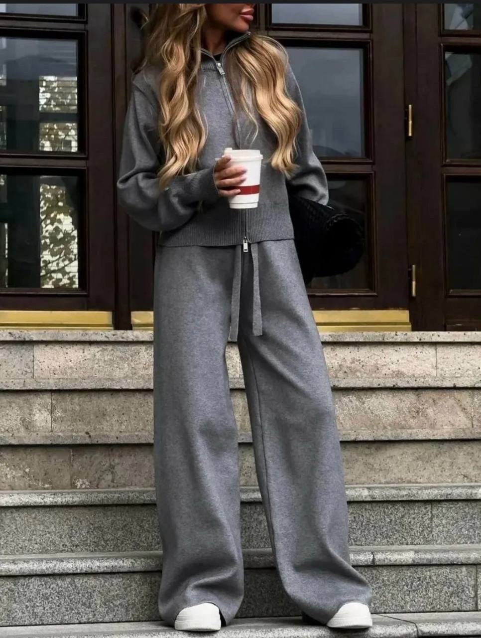 теплый костюм для женщин,трикотажный костюм,вязаные костюмы,трикотажный костюм оверсайз,женский трикотажный костюм