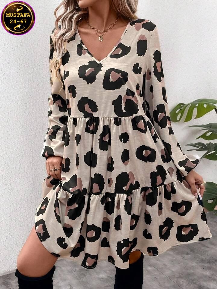платье с леопардовым принтом,платье женская,леопардовые платья,стильное женское платье,платье туника