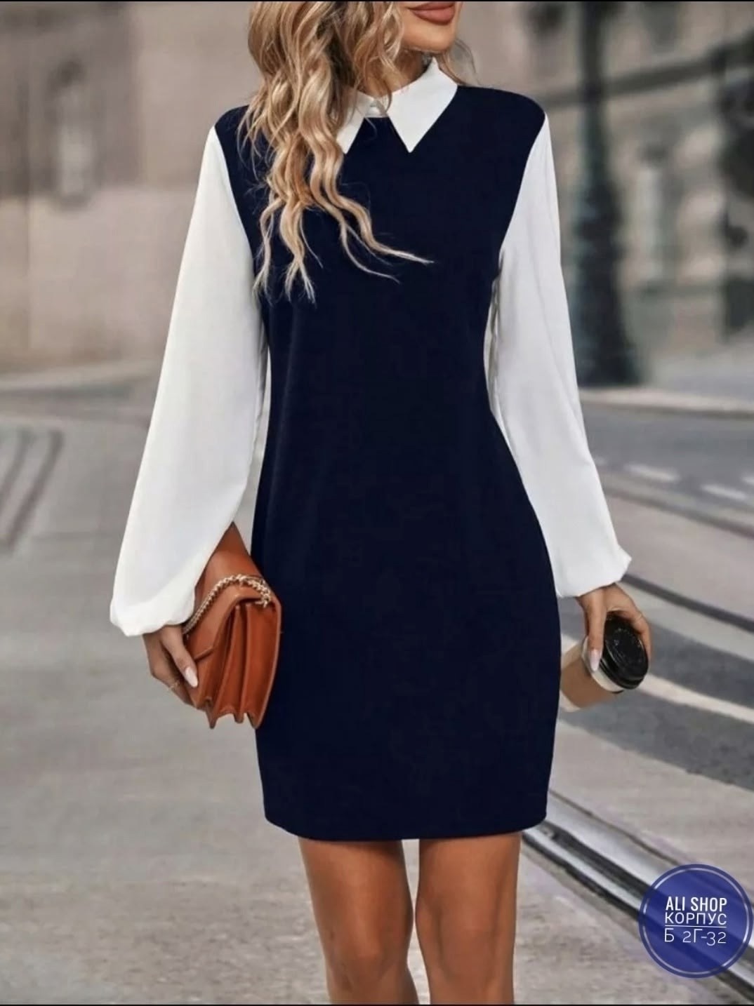 стильное платье с воротником,платье с воротником,платье идеальное,платье с рубашкой,платье женская
