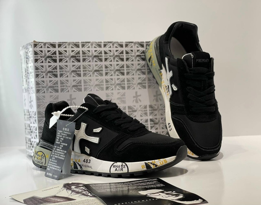 кроссовки premiata mick,мужские кроссовки premiata,кроссовки premiata,кроссовки премиата мик,кроссовки premiata mick 483 комбинированные черные