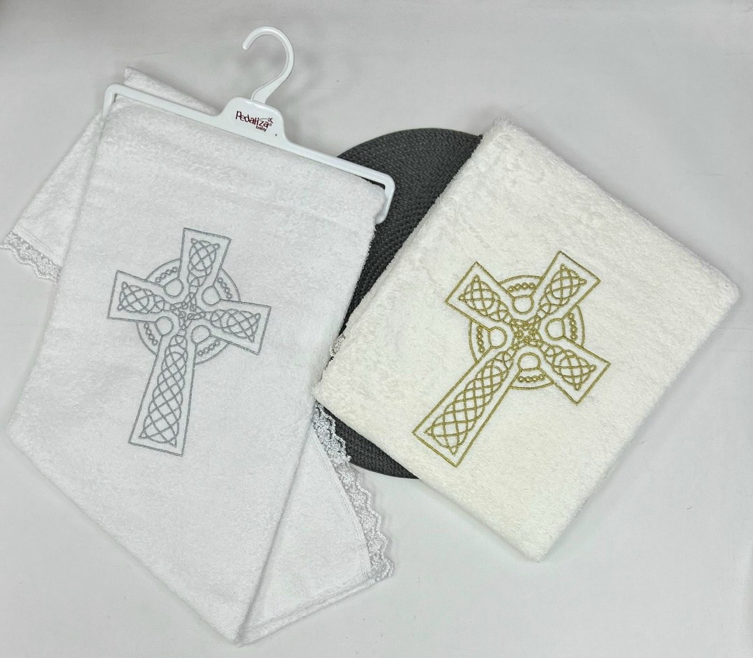 полотенце для крещения,крестильное полотенце,полотенце махровое крестильное,полотенце крестильное хб, х см,полотенце крестильное с вышивкой