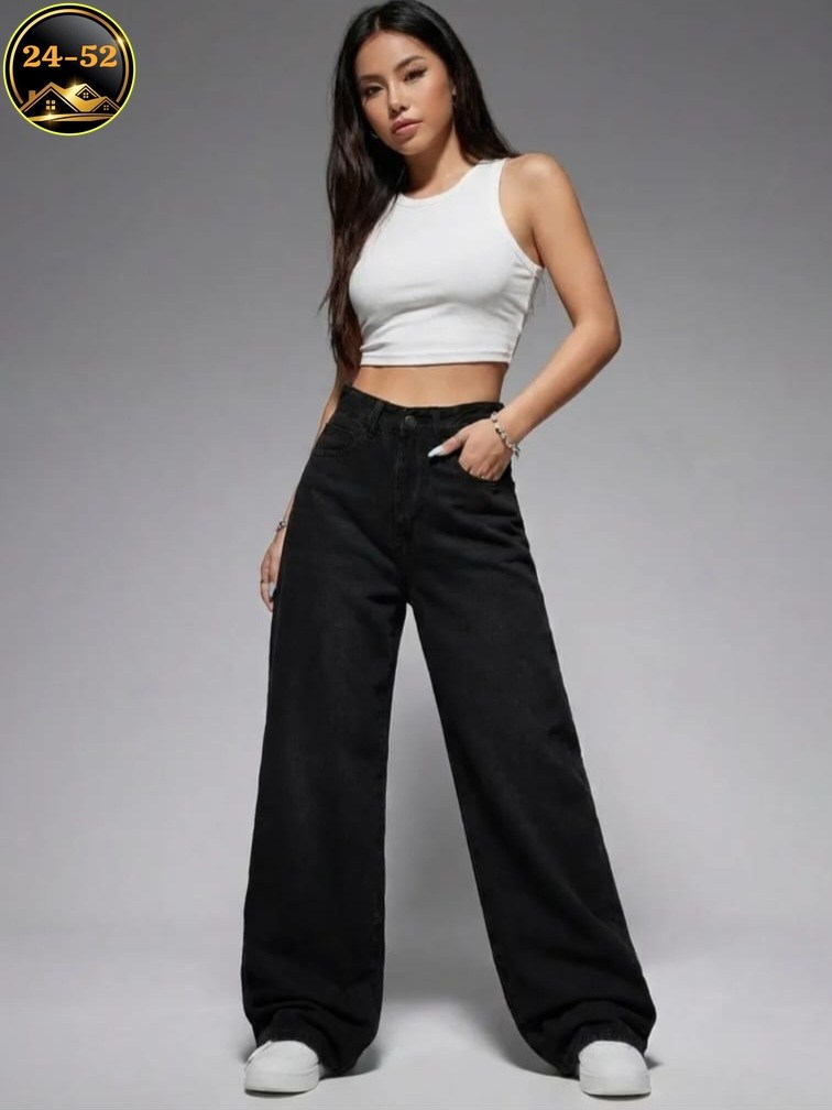 джинсы женские широкие,джинсы черные широкие,джинсы женские,джинсы брюки,джинсы трубы широкие женские