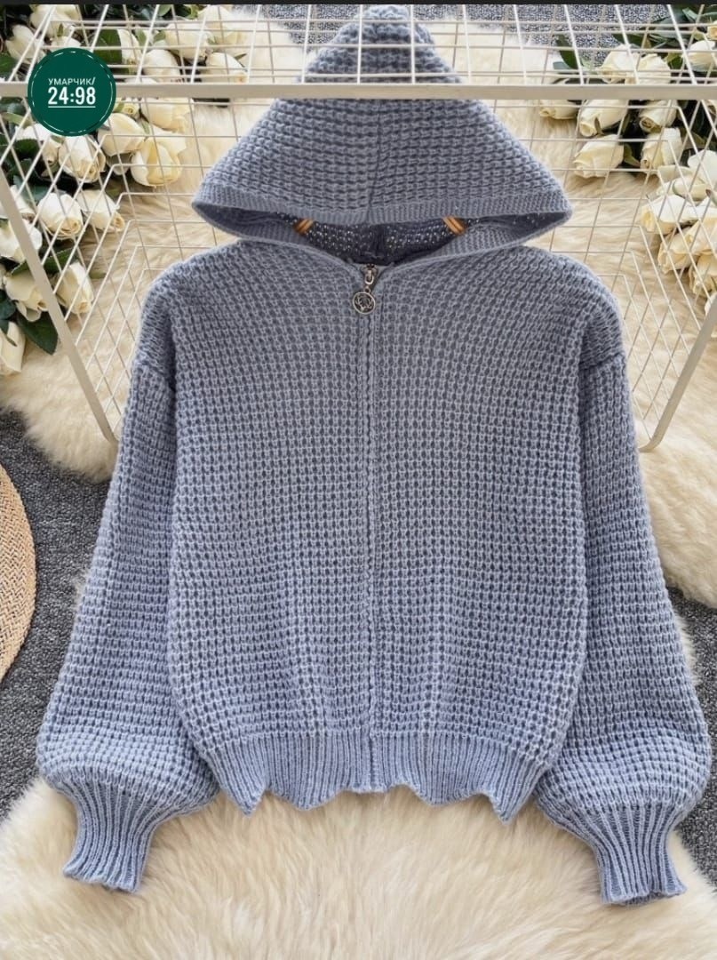 женский вязаный кардиган с капюшоном,женский вязаный кардиган,вязаная кофта,кардиган кофта,кофта женская