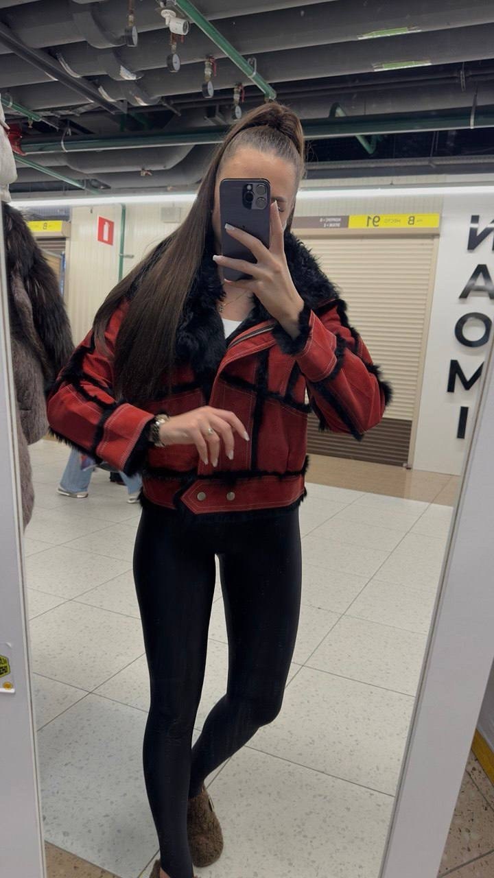 куртка из искусственного меха,меховая куртка,куртка из искусственного меха красная,меховая куртка женская,теплая куртка