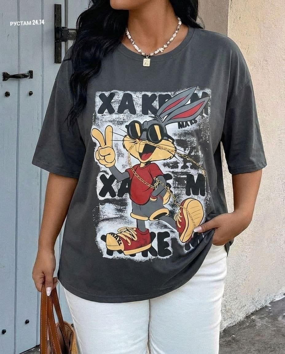 женская футболка,футболка с принтом,футболки и топы,женские футболки с принтом,футболка женская багз банни