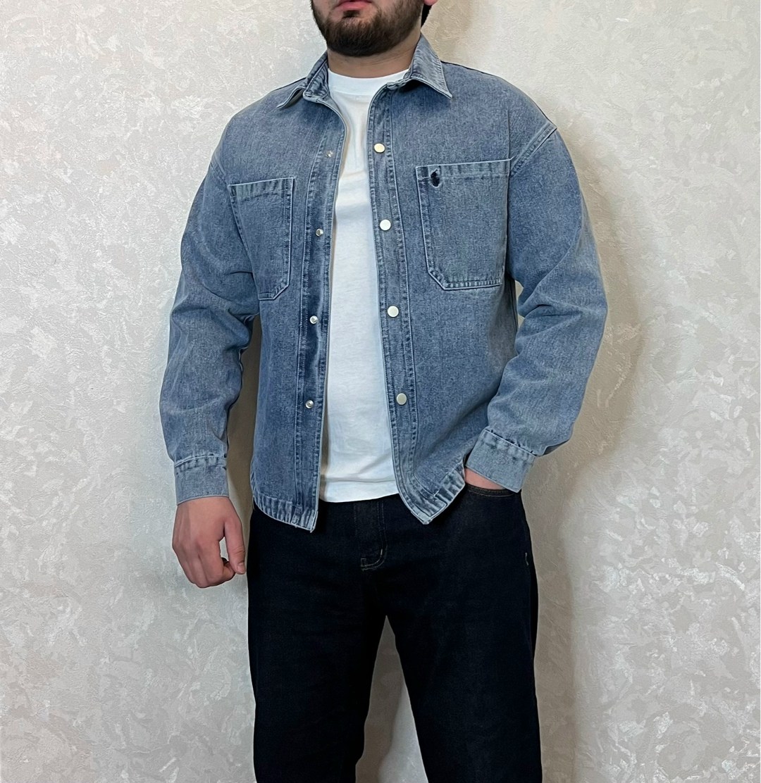 джинсовая куртка мужскaя,джинсовая куртка,джинсовая куртка polo ralph lauren,куртка рубашка,джинсовая куртка рубашка