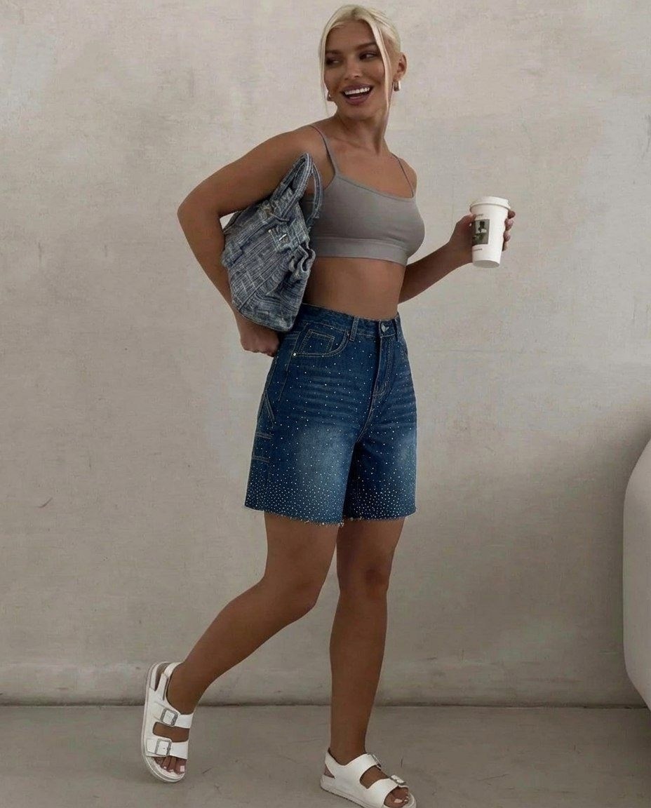 шорты джинсовые женская,шорты джинсовые летние,повседневные шорты,шорты бермуды 2026 джинсовые,шорты джинсовые летние с карманами