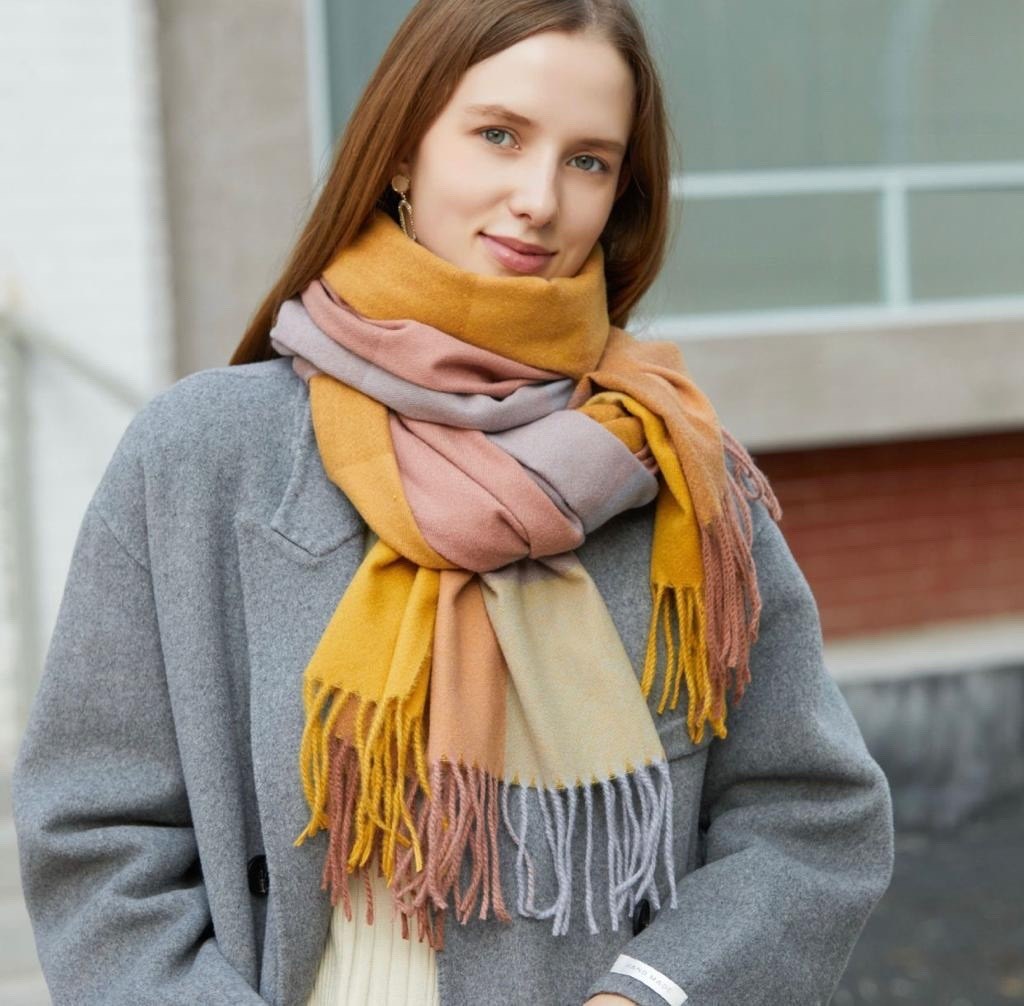 шарф женский осенний зимний в клетку,теплый шарф женский,шарф женские,женский шарф в клетку из искусственного кашемира,шарф женский осенний зимний
