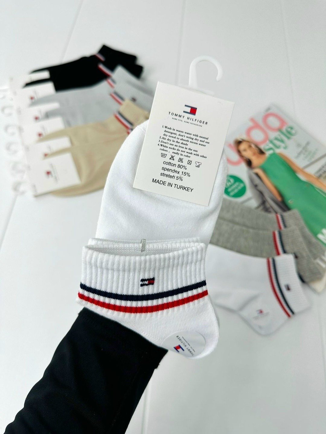 женские носки,брендовые носочки,брендовые носки,носки комплект,носки tommy hilfiger