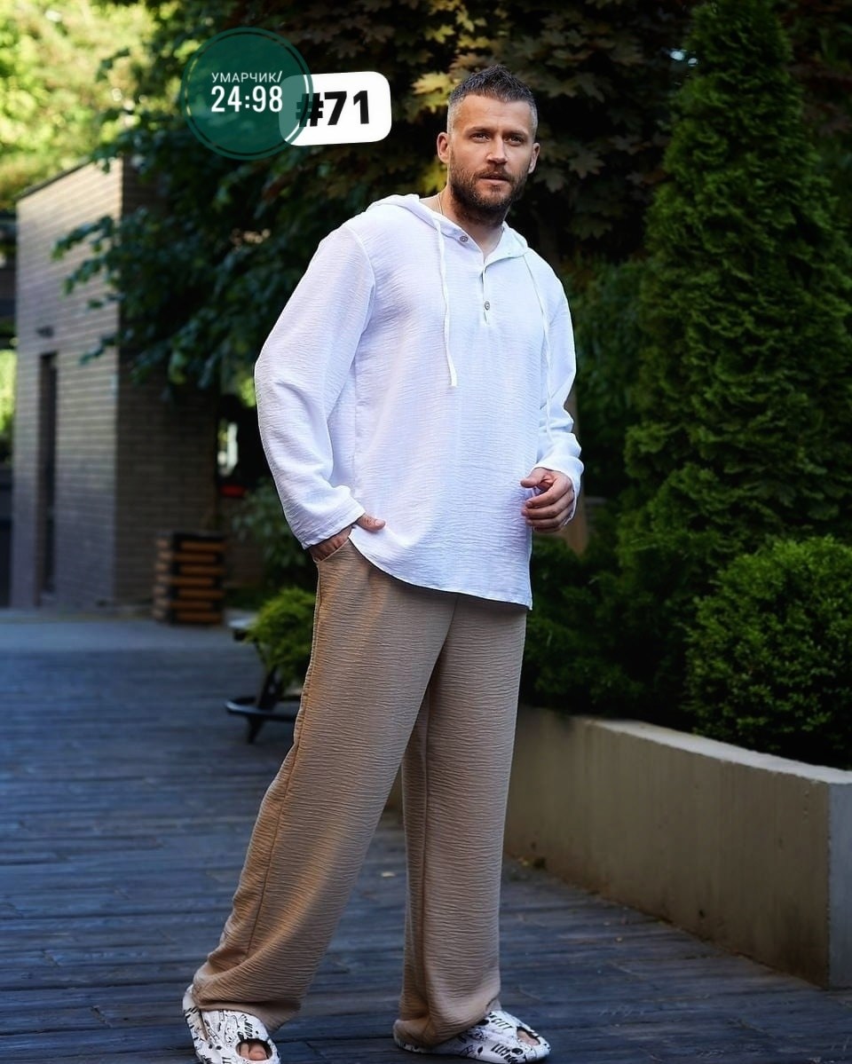 рубашка мужская с капюшоном,рубашка с капюшоном,мужская рубашка,туника мужская,мужская льняная рубашка