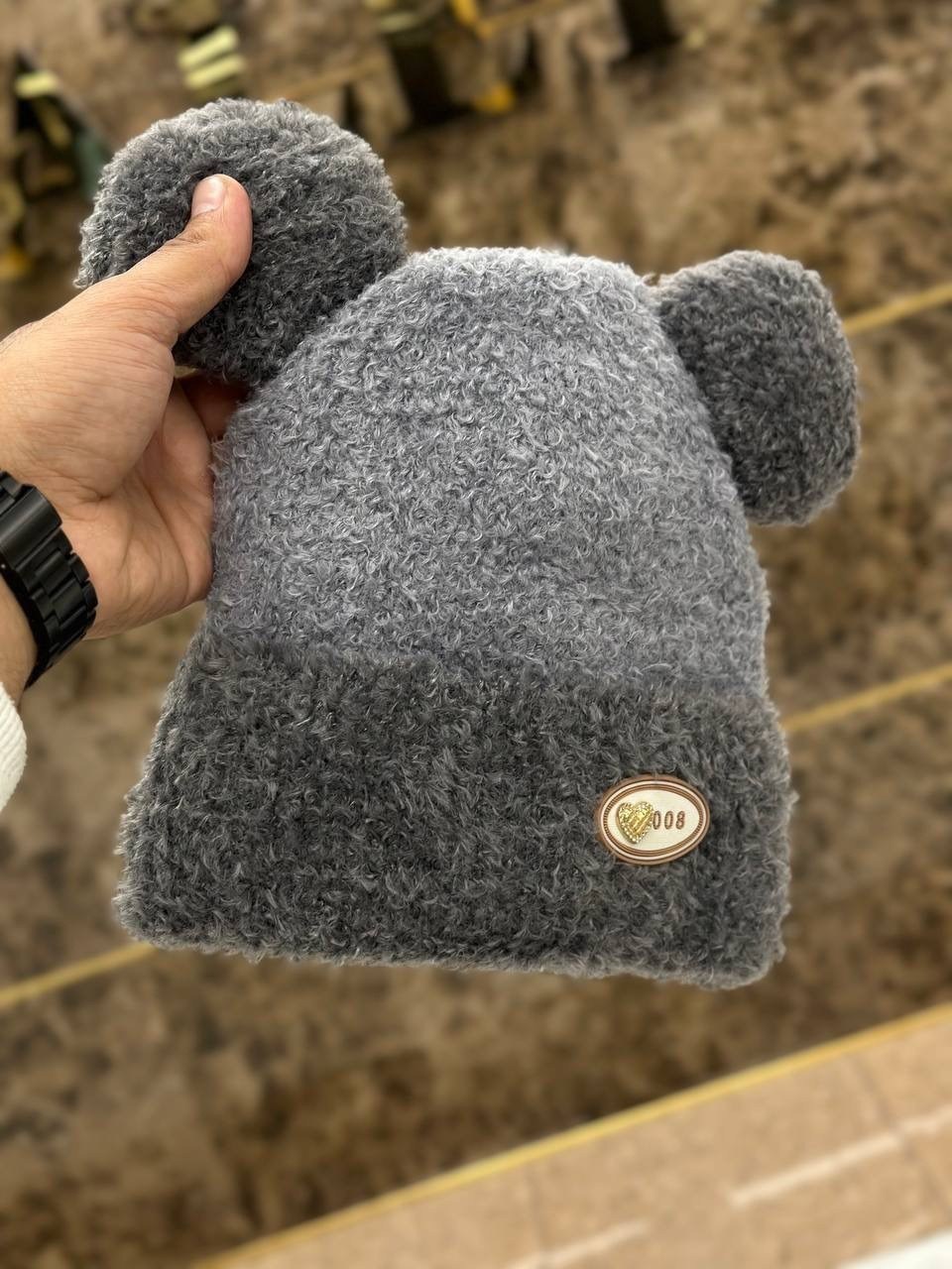 шапка плюшевая,шапка с медвежьими ушками,плюшевая шапочка,зимняя шапка,теплые шапки